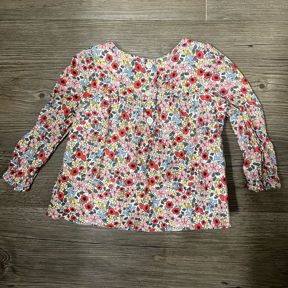 Baby GAP Floral Long Sleeve Dress - 6-12 Months - Picture 4 of 5